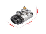A/C Compressor w/ 4-Groove Clutch Replacement for BMW 550i 650i 750i 750Li M5 M6 X1 X3 X4 X5 X6 27712281