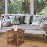 Square Wood Side Table Carbonized Color 03835542