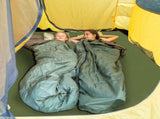 75"D x 25"W x 2.5"H sleeping pad for camping green 44937408