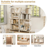5 Tier Large Book Shelf, Bookcase Home Office Open Bookshelf,Shelves for Living Room, Office W2699P223205