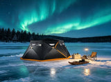 4 Person Insulated Pop-Up Ice Fishing Shelter 360-Degree View 69100558