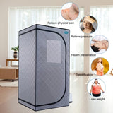 Portable Grey Mini Plus style Steam Sauna tentPersonal Home Spa, with Steam Generator, Remote W782124169