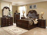 Traditional Style 11-Drawer Dresser With Metal Handle Pulls Made with Wood in Dark Walnut 808857686893