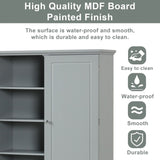 ZNTS Wide Bathroom Storage Cabinet, Freestanding Storage Cabinet with Two Drawers and Adjustable Shelf, WF312729AAE