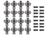 16Pcs 1.7 Ratio 7/16" Full Roller Stainless Steel Rocker Arm and Stud Set Fit for Chevy Big Block 36311306