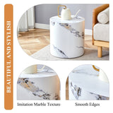 The cylindrical table with its patterned design can be easily integrated into a variety of interior W1512P362942