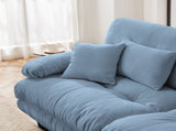 Cloud Couch 2 Seater Sofa for Living Room, Chenille 2 - Seat sofa with 2 Lumbar pillows and 2 throw 10262237