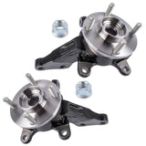 ZNTS Front Left & Right LH & RH Wheel Bearing Hub Knuckle Assembly For Nissan Versa 1.6 S SL SV Note 1.6L 59620477