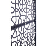 Outdoor & Indoor Privacy Metal Privacy 76" H48" W, Freestanding Decorative Privacy W465P193211