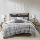 Full/Queen Cotton Jacquard Duvet Cover Mini Set B03596480