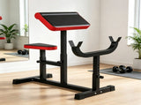 265 LBS Black Preacher Curl Bench, Adjustable Seated Arm Isolation Station for Barbell Dumbbell 72239292