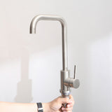 24in Stainless Steel Washing Sink w/ Faucet Hoses and Drain Head Only D16389171