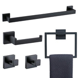 5 Pieces Bathroom Hardware Accessories Set Towel Bar Set Wall Mounted,Stainless Steel W121963545