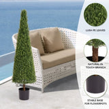 Tree Artificial Boxwood Topiary Tree Plant Potted Trees Decorations For Indoor Living Room Outdoor W2945P279019