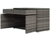 Waterproof Cabinet Outdoor Storage Unit with Drawer for Indoor, Swimming Pool Area 09788674