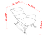 Leisure sofa single rocking chair, light luxury sofa chair, balcony leisure area single chair, W1669P152763