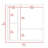 Kenya Medicine Cabinet, Mirror, Double Door, Four Interior Shelves B128P148729