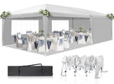 3 x 6m Two Windows Practical Waterproof Folding Tent White 60880444