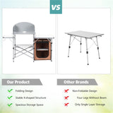 Foldable Camping Kitchen with Windscreen Bag 25195314