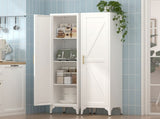 65" Tall Narrow Metal Pantry Cabinet, 14.6" W x 13.77" D 1-Door Storage Organizer with 3 Adjustable T3625P607326