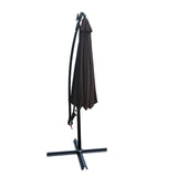 10 ft Outdoor Patio Umbrella Solar Powered LED Lighted Sun Shade Market Waterproof 8 Ribs Umbrella W65627957