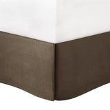 7 Piece Polyester Charmeuse Comforter Set Taupe Queen B035128910