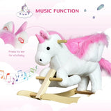 Baby rocking horse toy with music playbackUnicorn design 11742444