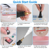 Handheld High Temperature Pressure Steam Cleaner - 2500W, 3 Bar Pressurized Steam, 6 Steam Settings, 98530146