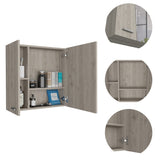 Kenya Medicine Cabinet, Mirror, Double Door, Four Interior Shelves B128P148727