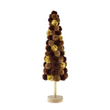 8.7x8.7x31.5" Tall Tree Christmas Table Decor, Coffee Multi W2078P256556