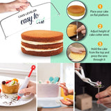 ZNTS Aluminium Cake Decorating Kits Supplies,108Pcs Cake Decorating Supplies Kit Revolving Cake Table 26749383