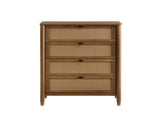 Vichy Wood and Rattan 4-Drawer Chest T2574P290369