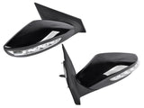 2x Power Mirrors Manual Folding & Heated & Turn Signal Fit for Hyundai Sonata 2.0L 2.4L 2011-2014 54249676