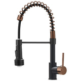 LED Commercial Kitchen Faucet with Pull Down Sprayer, Single Handle Single Lever Kitchen Sink Faucet W1932P171738