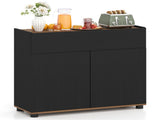 31.5" Kitchen Buffet Sideboard Cabinet with Push-to-Open Doors, Wood Storage Cabinet for Dining Room 63808067