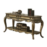 Vintage Oak Sofa Table with Bottom Shelf B062P209111