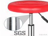 Round Stool with Lines Rotation Bar Stool Red 61896617