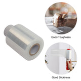 12pcs Polyethylene 4in*800ft Stretch Wrap, Clear, Includes Two Red Handles 72834252
