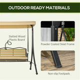 3-Seat Outdoor Porch Swing 85648361