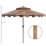 ZNTS Outdoor beach umbrella/Sun Umbrella （Prohibited by WalMart） 53253212