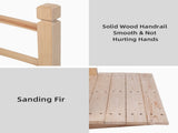 Arch Bridge Small Wooden Bridge Courtyard Outdoor Anticorrosive Wood Landscape Bridge Burlywood 67563764