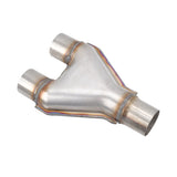 Y-Pipe Exhaust Pipe Adapter Connector 2''/2.25''/2.5''/2.75''/3''ID Single/Dual MT015007 84179796