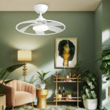 Light Pro 22 in. LED Indoor Matt white Smart Ceiling Fan with DC Motor T3177P284011