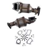 ZNTS Catalytic Converters Bank 1 and 2 For Honda Accord Odyssey Ridgeline Pilot Acura MDX TL 3.0L 3.5L 43957655