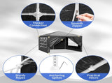 10'x10' Gazebo Waterproof Outdoor Canopy Patio Tent Party Tent for Wedding BBQ 00451964