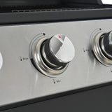 Propane Gas Grill 4 Burner Barbecue Grill, Stainless Steel 34,000 BTU Patio Garden Barbecue Grill W1650137967