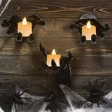 3Pcs Creepy Reaching Hands With Lighted Candles Wall Mounted Halloween Decoration Witch Devil Hand 19298057