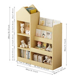 Wood Kids Wooden Bookshelf Toy Storage Organizer with Bookcase, Kid's Bin Storage Unit with 6 W2876P233553