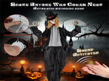 7.2ft Life-Size Animated Halloween Groom Prop - Formal Suit, Sound-Activated 47204908