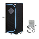 Portable Full Size Black Infrared Sauna tentPersonal Home Spa, with Infrared Panels, Heating Foot 01790038